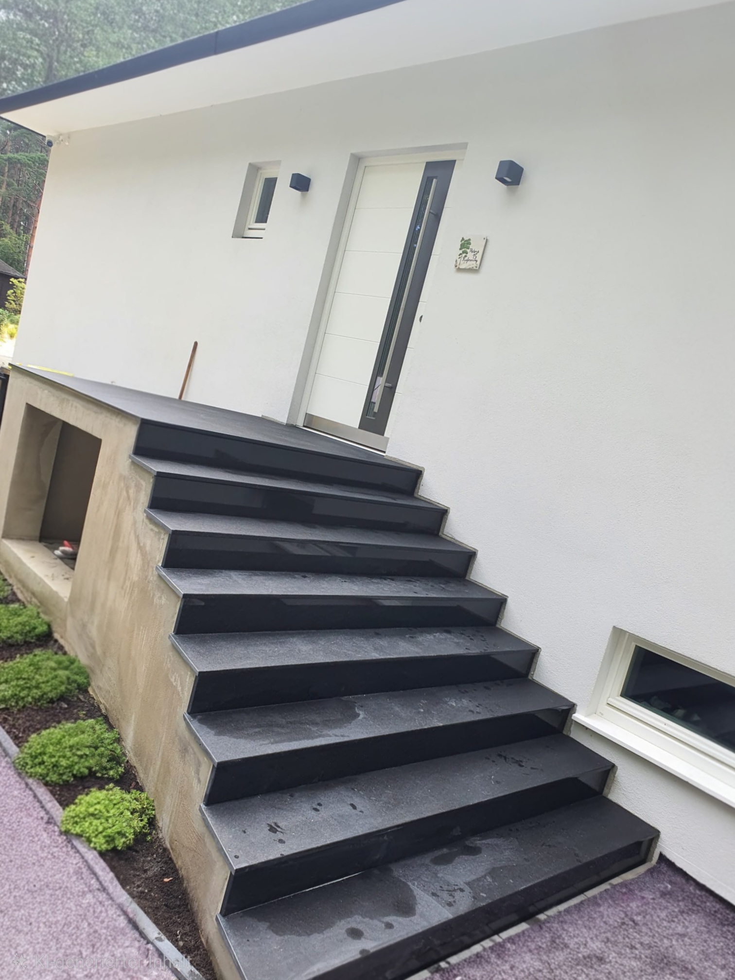 Detailansicht Fliesen Stufen